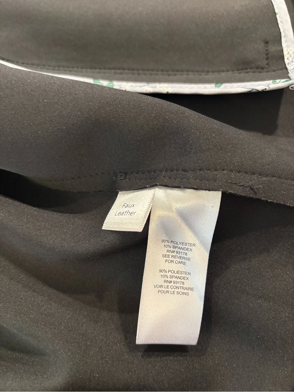 Tahari Black Suede-Look Faux Leather Moto Jacket with Zip Pockets - Picture 6 of 8